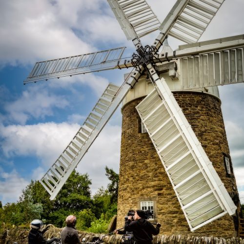 Hairy Bikers filming at Heage Windmill
