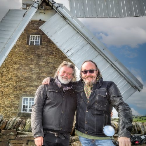 Si King and Dave Myers at Heage Windmill