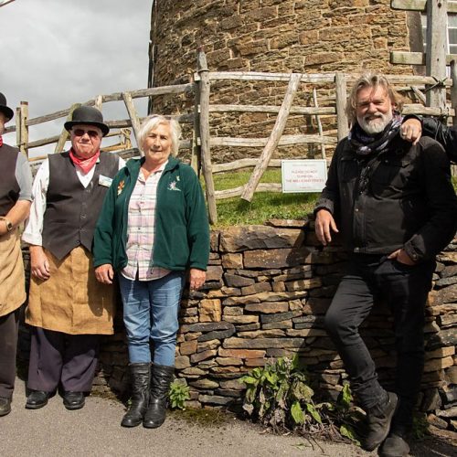 Si King and Dave Myers with members of Heage Windmill
